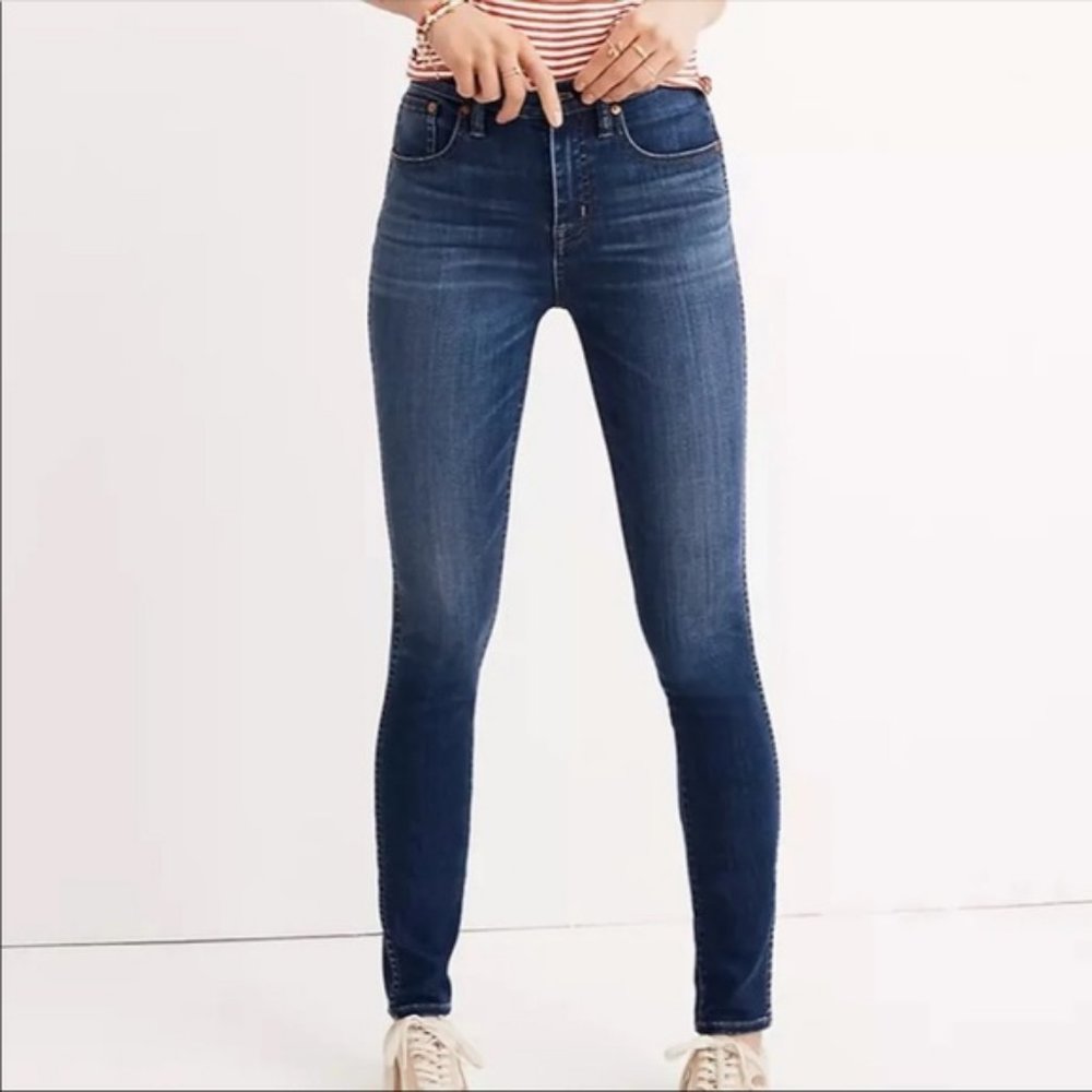 Madewell Size 28 9" Mid Rise Skinny Jeans Denim Patty Wash Blue